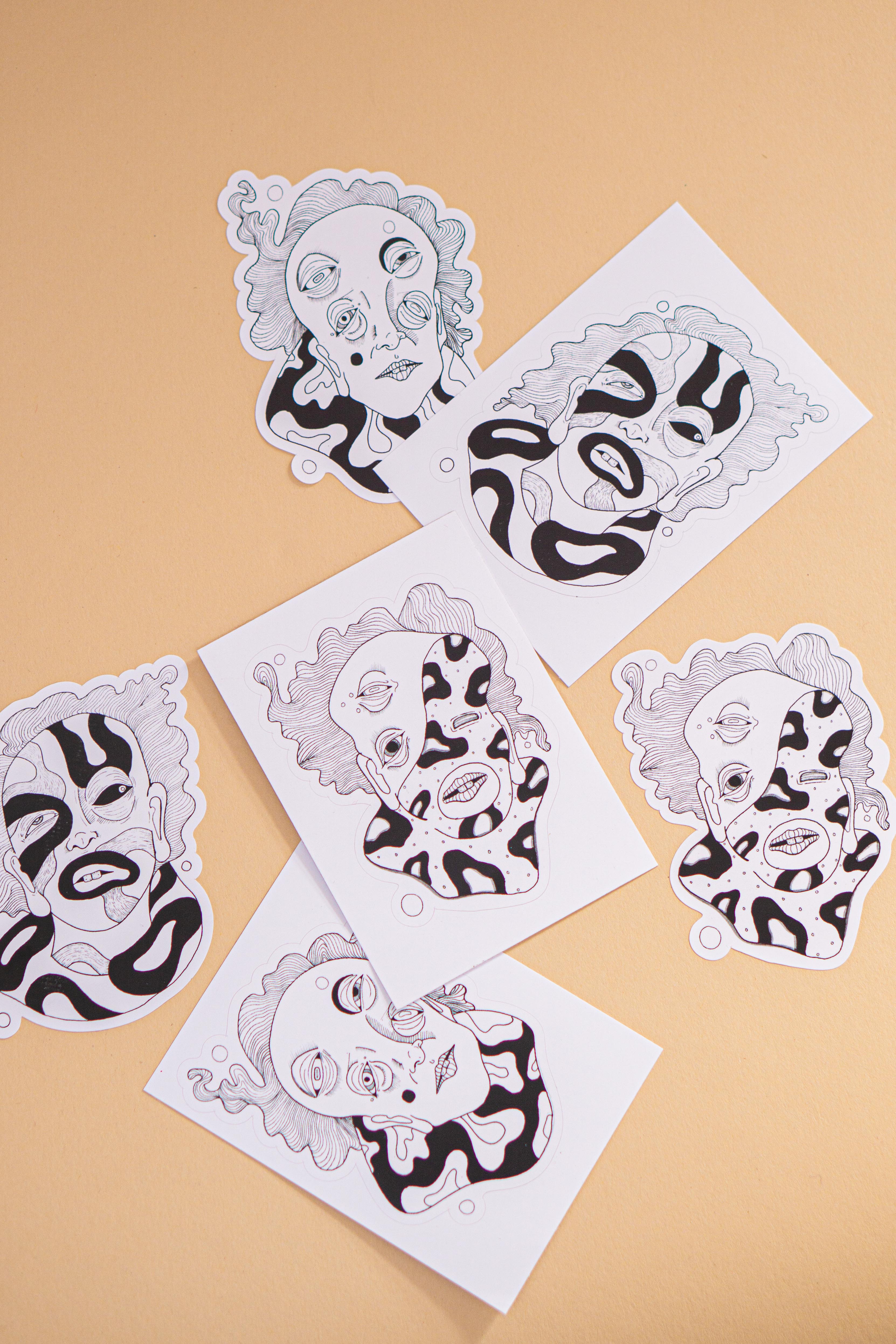 Hand drawn sticker