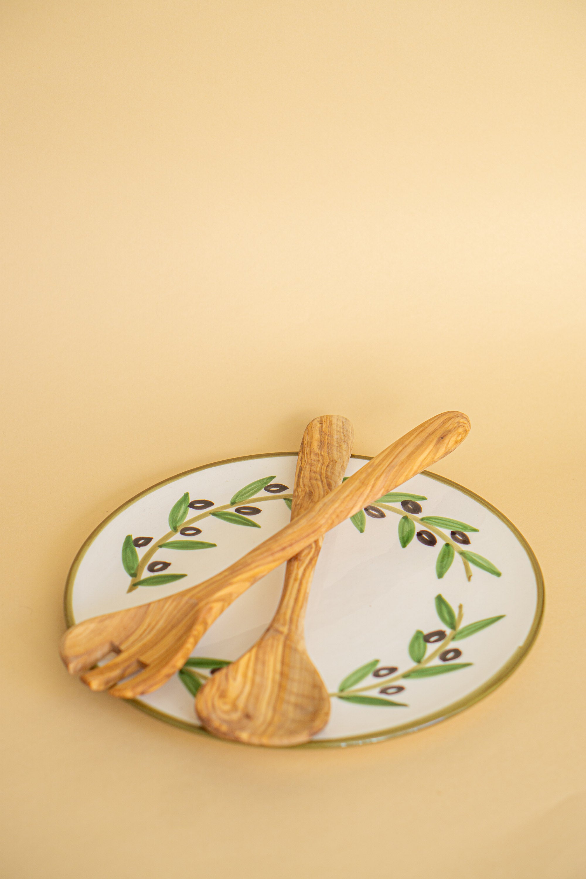 Salatbestik i oliventræ fra Vestbredden
