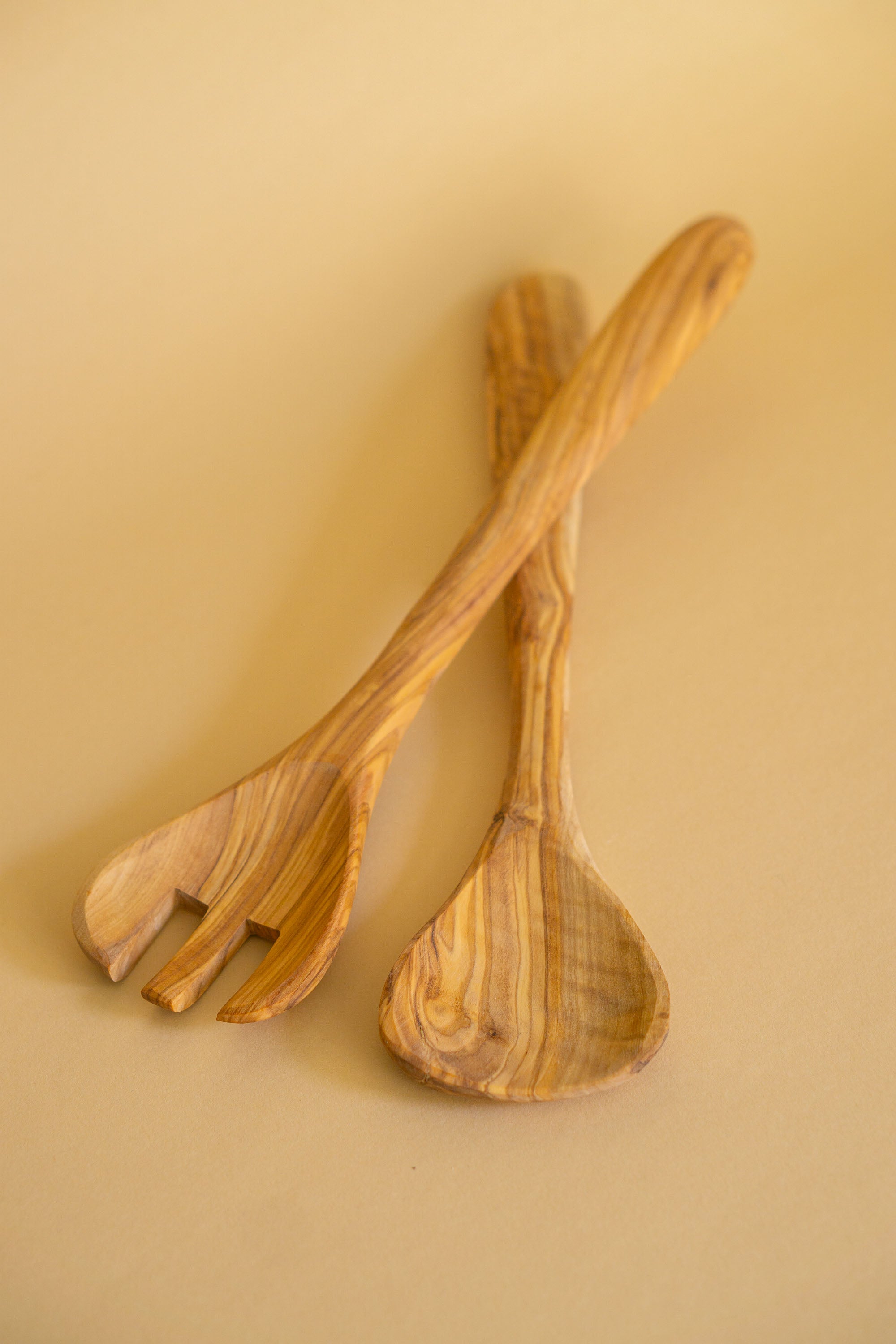 Salatbestik i oliventræ fra Vestbredden