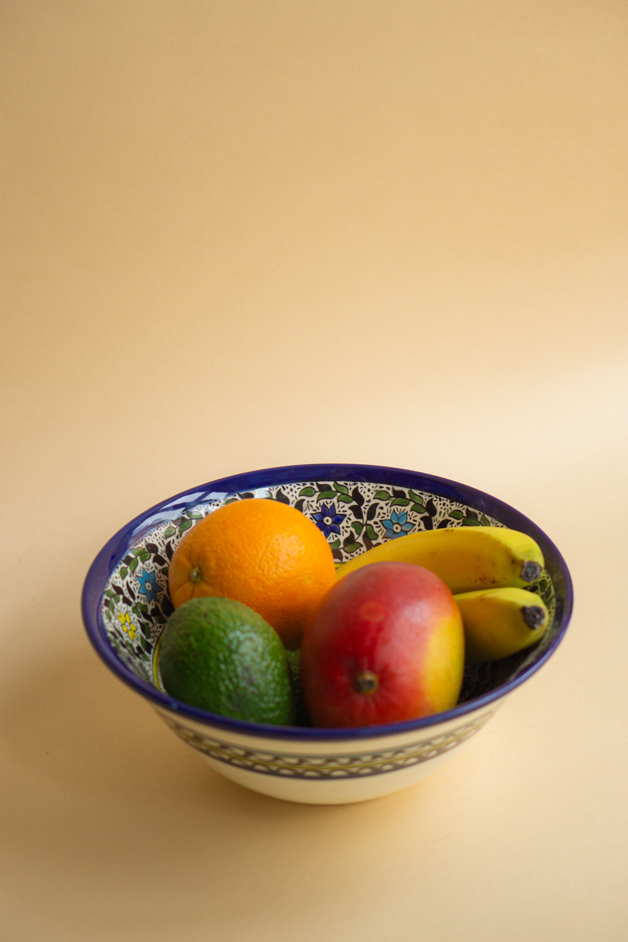 Large hand painted bowl