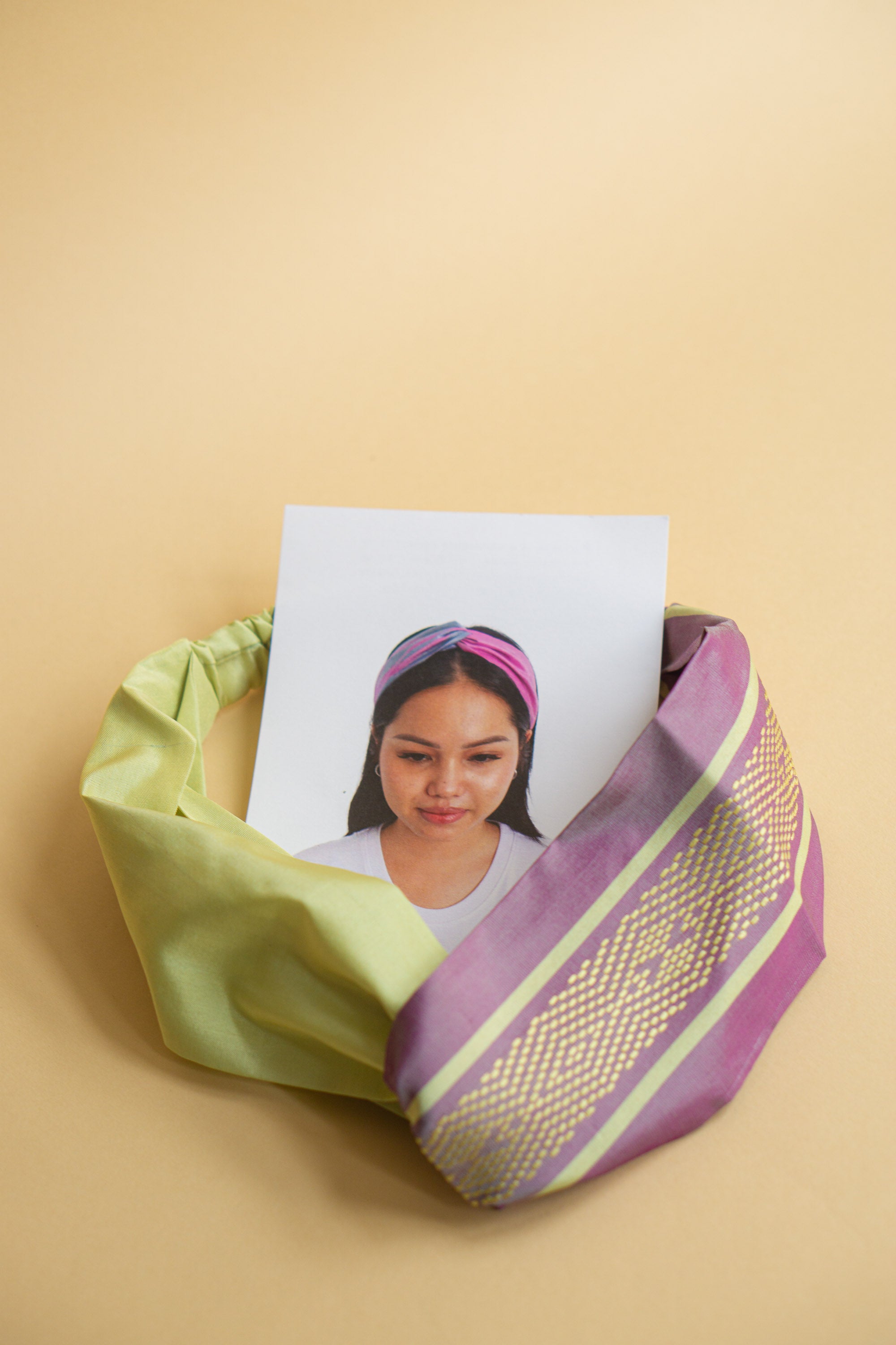 Silk hair band